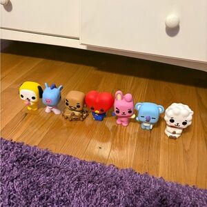 BTS BT21 line friends full funko set of 7 chimmy mang shooky tata cooky koya RJ